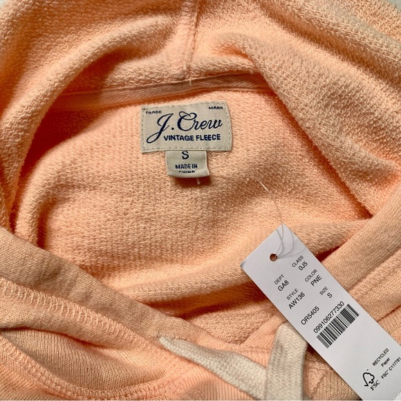 J CREW VINTAGE COTTON HOODIE SWEATSHIRT NWT - SZ S - Picture 6 of 10